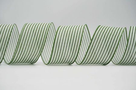 Striped Wired Ribbon_KF6625GC-3-222_Green